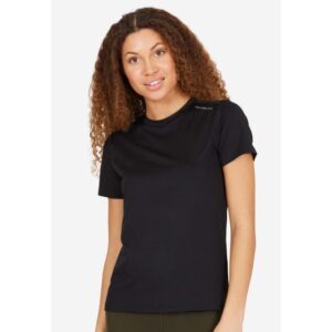 Endurance Chalina S/S Tee Str: 36 (Dame) Sort - T-shirts med reflekser