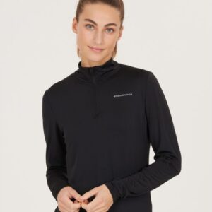 Endurance Jaelyn Midlayer Str: 40 (Dame) Sort - Mellemlag med reflekser