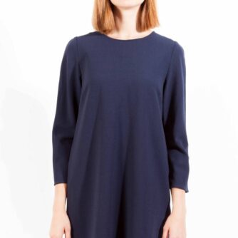 Gant Chic Quarter-Sleeve Round Neck Dress