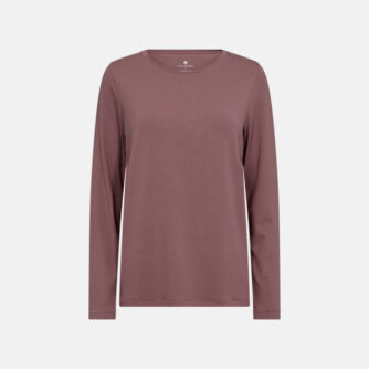 Langærmet t-shirt | Bambusviskose | Rosa