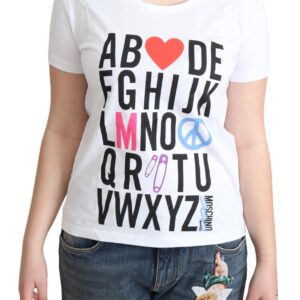 Moschino Chic Alphabet Print Cotton Tee