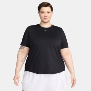 Nike Dri-fit One Classic SS Top (Plus Size) Str: 1X (Dame) Sort - T-shirts