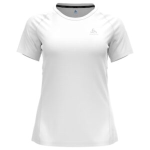 Odlo T-shirt Short Sleeve Crew Neck Essential Str: M (Dame) Hvid - T-shirts med reflekser