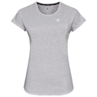 Odlo T-shirt Short Sleeve Crew Neck Run Easy Str: XS (Dame) Grå - T-shirts med reflekser