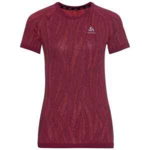 Odlo Top Crew Neck Short Sleeve Blackcomb. Str: S (Dame) Lilla - T-shirts med reflekser