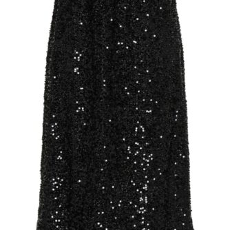 Pieces - Nederdel - Pc Serena Sequin Hw Midi Skirt - Black