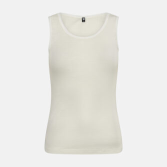 Top med brede stropper | 100% uld | ivory