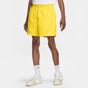 Vævede Nike Club-flow-shorts til mænd - gul