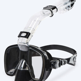 Watery fullface snorkelmaske til børn - Pearl - Sort - Fullface dykkermasker