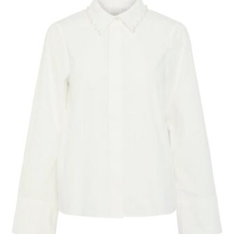 Y.A.S - Skjorte - YAS Kimmea Ls Shirt - Star White