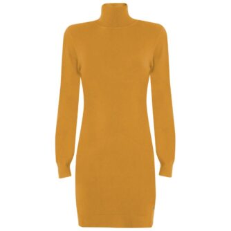 Yes Zee Yellow Viscose Dress