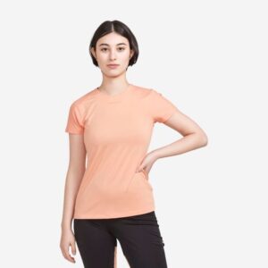 ADV Essence Slim Tee Dame - Str. M - Fugttransporterende T-shirt i Orange til løb