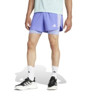 Adidas Own The Run 2-in-1 Shorts XL - Lilla/Blå med Praktiske Lommer