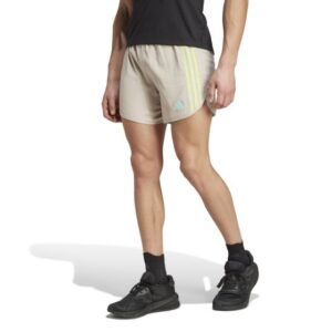 Adidas Own The Run 3-stripe 5" Shorts til Herre - Brun, XL, Letvægts, Aeroready, Reflekterende Detaljer