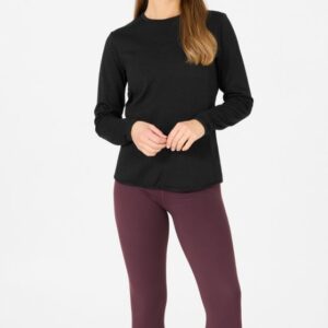 Endurance Leah Waffle Melange Loose Fit Tee - Varm Løbetrøje til Dame