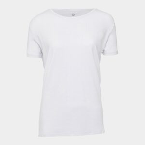 Hvid basic bambus T-shirt til kvinder fra JBS of Denmark, L