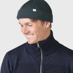 Klitmøller Collective - Fine short beanie - Moss Green - One size