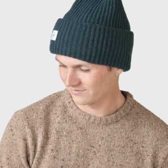 Klitmøller Collective - Wide rib beanie - Moss Green - One size