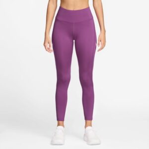 Nike Dri-FIT Fast Mid-Rise 7/8 Tights, Str. S, Pink - Komfortable tights til kvinder til løb