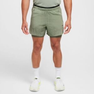 Nike Dri-FIT Water-Repellent Run Division 5in 2in1 Shorts Grøn - Shorts L Herre