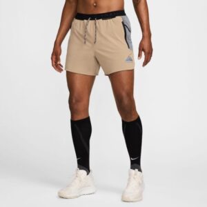 Nike Dri-fit Trail Second Sunrise 5in Brief-lined Shorts Str: XXL (Herre) Brun - Shorts