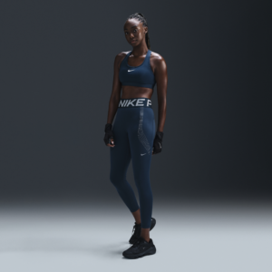 Nike Pro Sculpt-leggings i 7/8 længde med høj talje til kvinder - blå