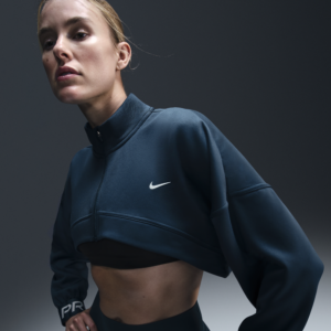 Nike Pro-trøje i fleece til kvinder - blå