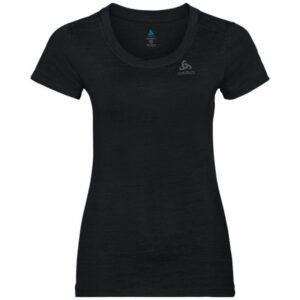 Odlo Dame Top Crew Neck T-shirt Str. L - Ultra Let, 50% Merino Uld, Anti-Odor