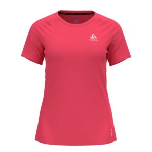 Odlo Zeroweight Chill T-shirt Dame, XS, Kortærmet, Refleks, Pink - Let og åndbar løbetrøje