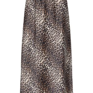 Pieces - Nederdel - PC Mari Hw Long Skirt D2D Dmo - Black/Leo