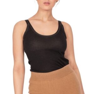 Pierre Robert X Jenny Skavlan Wool Camisole Sort merinould S/M Dame