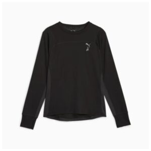 Puma Seasons Polypropylene Rain Long Sleeve T-shirt - Dame, Str. L, Vandafvisende med Reflekser & Lommer