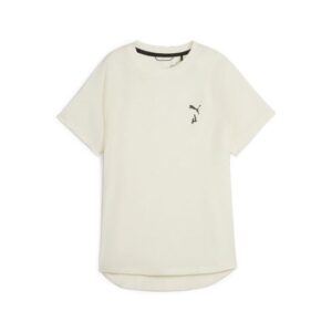 Puma Seasons Wool SS Tee M - Hvid T-shirt til Aktiv Kvinde med Reflekser & Lomme