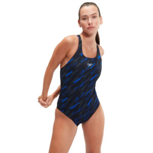 Speedo Hyperboom Allover Medalist Badedragt Dame 38 Sort