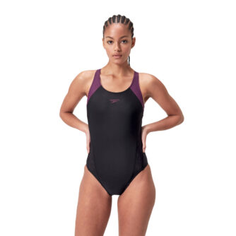 Speedo Hyperboom Splie Raberback Badedragt Dame 40 Sort