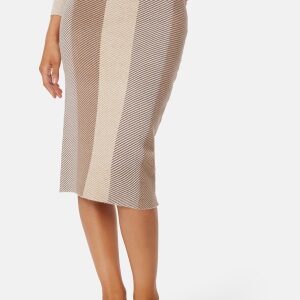 VERO MODA Moa NW Calf Skirt Beige XL