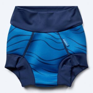 Watery blebadebukser til børn - Neoprene Swim Nappy - Blå