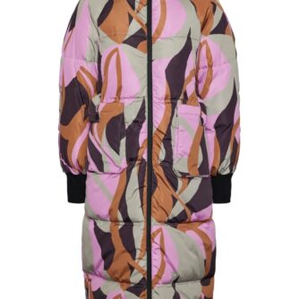 Y.A.S - Jakke - Yas Similly Padded Coat S. - Abbey Stone