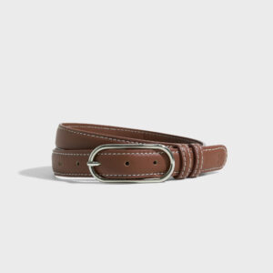 BECKSÖNDERGAARD - Brun - Glossy Nola Leather Belt