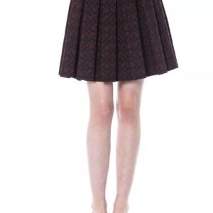 BYBLOS Chic Tulip Brown Skirt - Cotton Blend Elegance