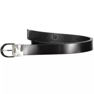 Calvin Klein Elegant Reversible Black Belt with Metal Buckle