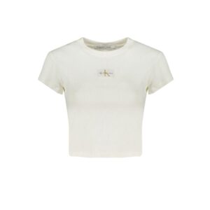 Calvin Klein White Cotton Tops & T-Shirt