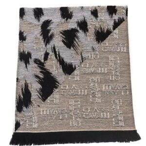 Cavalli Class Beige Wool Unisex Scarf