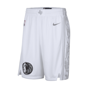 Dallas Mavericks 2024/25 City Edition Nike Dri-FIT NBA Swingman-shorts til mænd - hvid