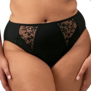 Elomi Trusser Zarla High Leg Brief Sort polyamid Medium Dame