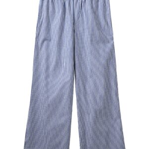 H2O - Bukser - Rønne Essential Pajamas Pants - Blue/White Stripe (Levering midt december)