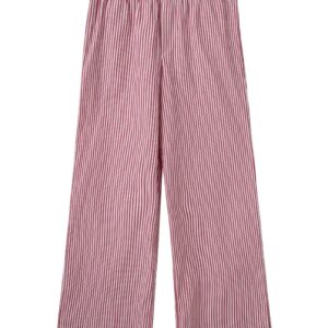 H2O - Bukser - Rønne Essential Pajamas Pants - Red/White (Levering midt december)