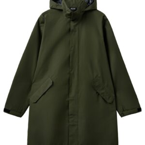 H2O - Regnjakke - Basic Rømø LW Rain Long Jacket - Army