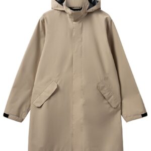 H2O - Regnjakke - Basic Rømø LW Rain Long Jacket - Warm Grey