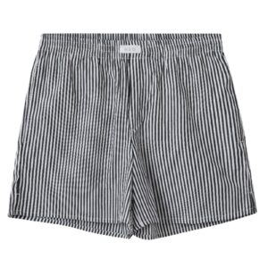 H2O - Shorts - Rønne Essential Pajamas Shorts - Black/White Stripe (Levering midt december)